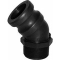 Green Leaf Glp200f45 2 in.Mpt 45degreexmale Coupler Blk Polypropylene 272120072